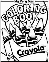 Coloring Book Cover Pages Crayola Printable Clipart Print Color Clip Colouring Books Kids Sheets Fun Sheet First Crayons Very Own sketch template