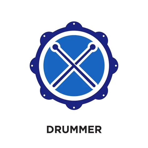 snare drum icon single color vector  theme symbol