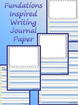 fundations inspired writing journal paper  differentiated formats