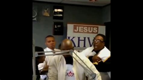 pastor wilson confronted by the lady husband at the radio station youtube