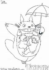 Voisin Totoro sketch template