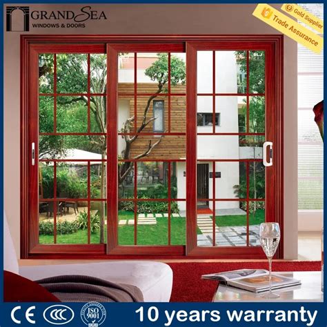 china manufacturer exterior safety tempered glazing aluminium jalousie storm doors  fly
