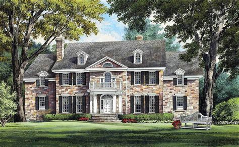 magnificent colonial home plan wp architectural designs house plans
