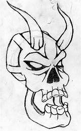 Demon sketch template