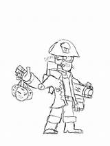 Brawl Stars Coloring Darryl Pages Drawing Amino Brawler Sketch Hat Idea Body Just sketch template