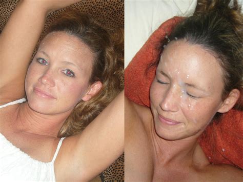 wifebucket before and after the big facial cumshot
