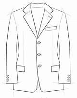 Lapel Notched sketch template