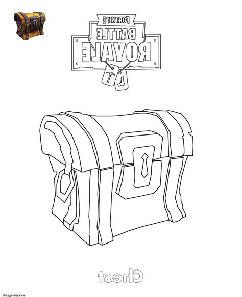 fortnite chest coloring page   gambrco