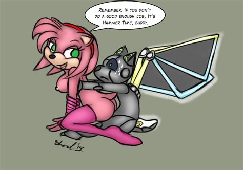 rule 34 amy rose badnik female hedgehog machine male mammal