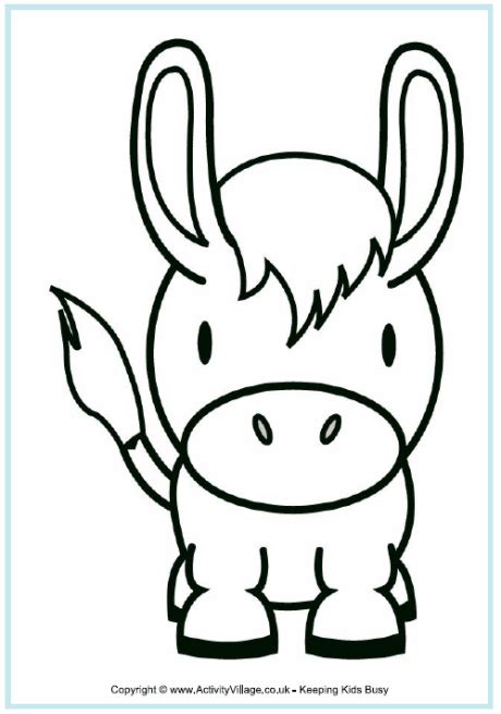 donkeyfacemasktemplate view  print donkey colouring page