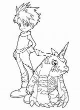 Digimon Ausmalbilder Coloriage Kleurplaten Coloriages Kleurplaat Animaatjes Gifgratis sketch template