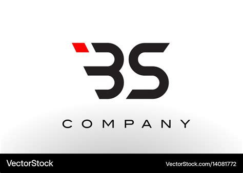 bs logo letter design royalty  vector image