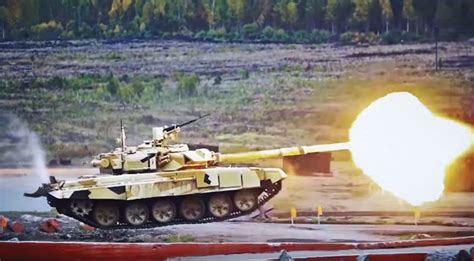 russia hitting  jump   tank  firing  apparently