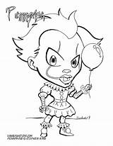 Pennywise Clown Fnaf Vanquish Creepy Coloringhome Clowns Sheets Coloriage sketch template