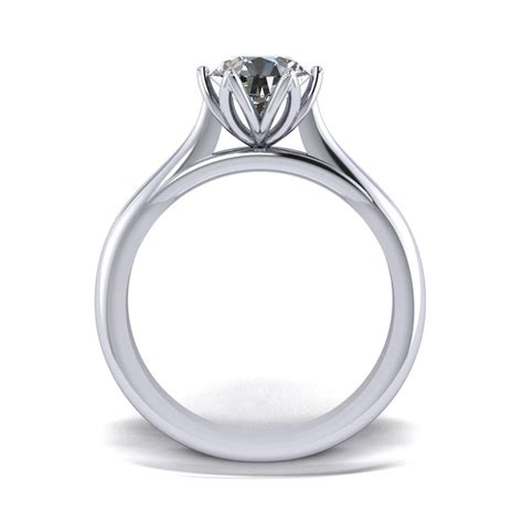platinum engagement ring  tulip setting platinum engagement rings