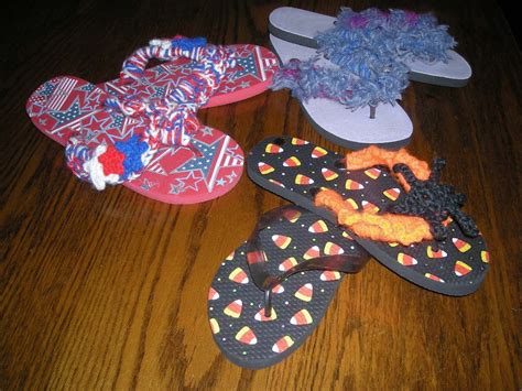 decorated flip flops decorating flip flops party ideas crochet kids