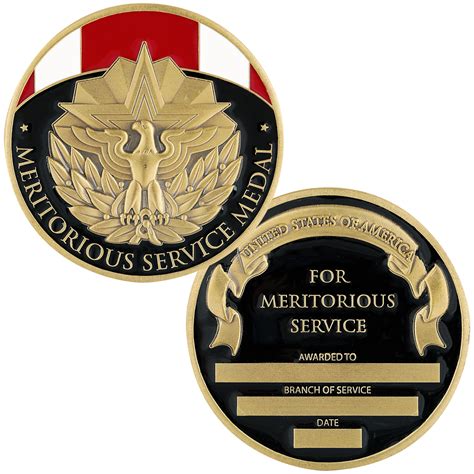 meritorious service medal coin