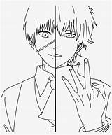 Ghoul Tokyo Kaneki Coloring Easy Ken Drawing Pages Lineart Drawings Quick Pngkey Anime Manga Sketch Getdrawings Boy Getcolorings Deviantart Choose sketch template