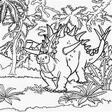 Coloring Pages Animals Forest Volcano Extinct Dinosaur Kids King Prehistoric Jurassic Reptile Colouring Printable Printouts Drawing Animal Print Color Dinosaurs sketch template