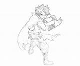 Natsu Tail Fairy Coloring Pages Skill Dragneel Template Lucy sketch template