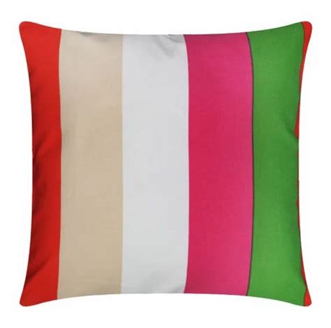 multicolor big stripe cotton cushion size 40 x 40 cm at rs 68 in karur