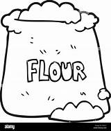 Flour Bag Cartoon Freehand Drawn Alamy sketch template