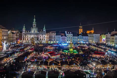 christmas market  ceske budejovice budweis south bohemia czechia