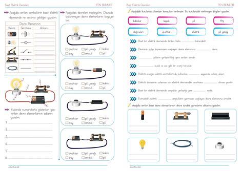 sinif basit elektrik devreleri calisma kagidi