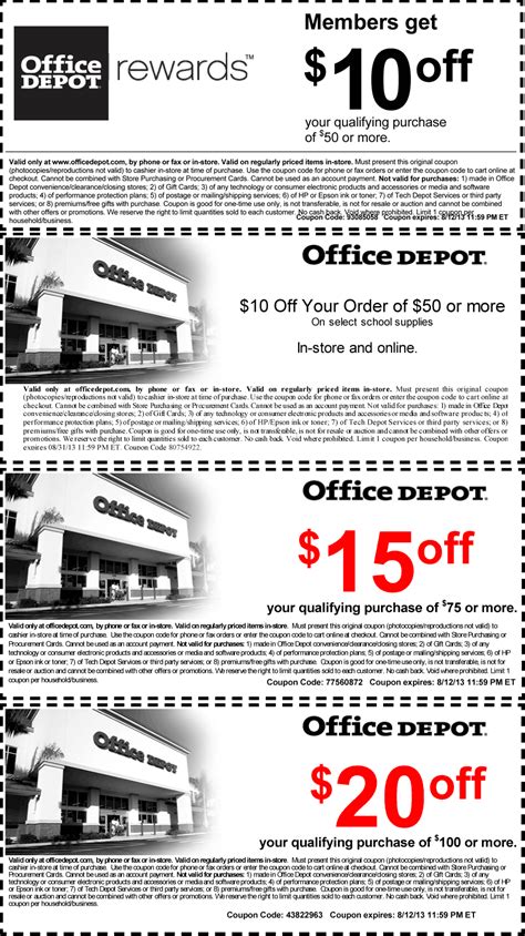 pinned august        office depot