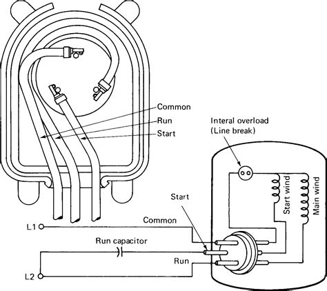 wiring diagram single phase motor connection