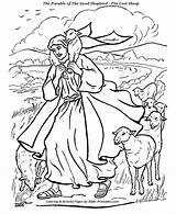 Shepherds Sheep Parable Parables Printables Coloringhome Supercoloring sketch template