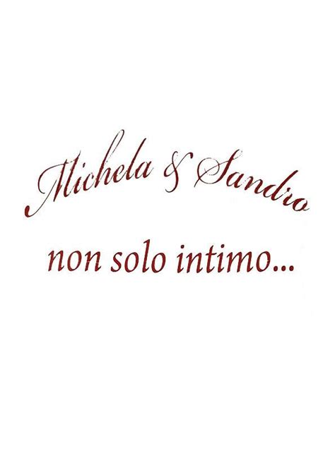 Michela E Sandro Non Solo Intimo