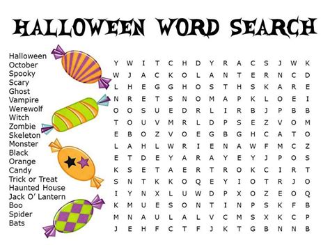 word search worksheets halloween educative printable halloween pinata
