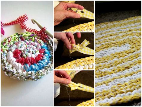 joining fabric strips  sewing    rag rug