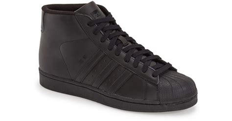 Adidas Originals Pro Model High Top Sneakers In Black For Men Lyst