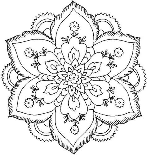 pin  printable flower coloring pages