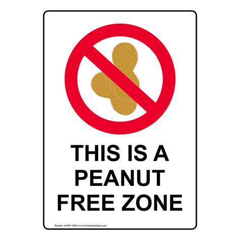 vertical sign peanut allergy    peanut  zone