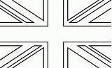 Union Flag Printable sketch template