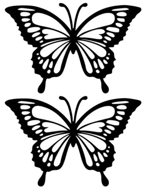 butterfly stencils drawing monarchbutterflydraw