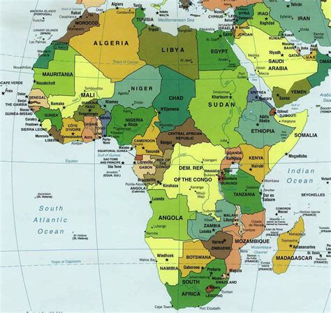 carte afrique capitale jeux