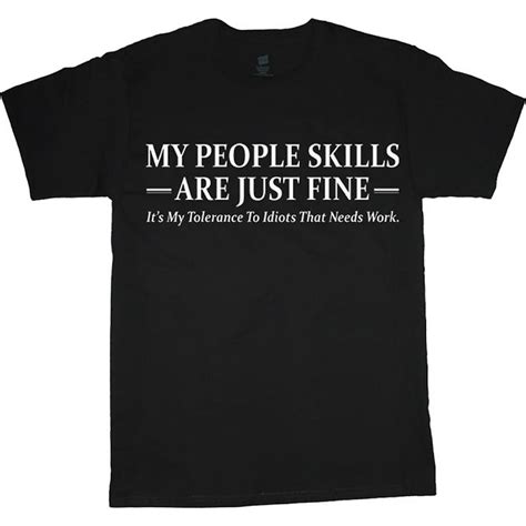 Decked Out Duds Mens Graphic Tee People Skills Funny T Shirt