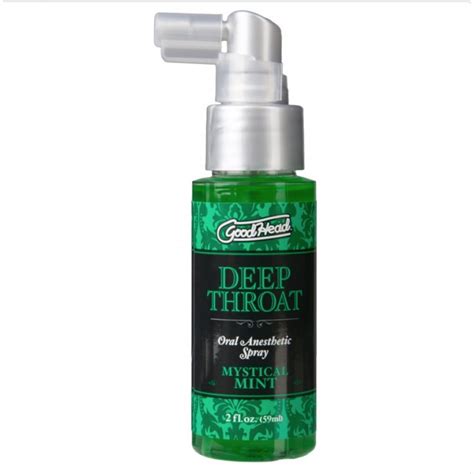 good head deep throat spray mint or strawberry gag effect throat