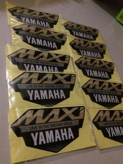 jual stiker emblem yamaha maxi nmax xmax aerox tmax resin