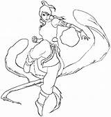 Korra Leyenda Legend Dibujos Anime sketch template