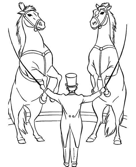 circus drawing  print  color circus kids coloring pages