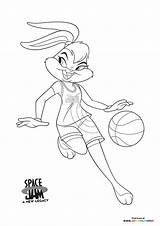 Lola Basketball Tweety Looney Tunes sketch template