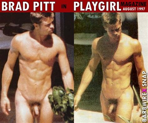 brad pitt in playgirl famous men