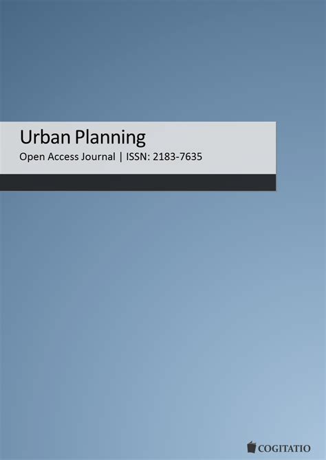 urban planning peer reviewed open access journal cogitatio press