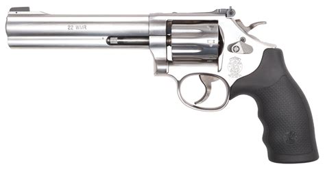 smith wesson   mag revolver  barrel  shot stainless steel