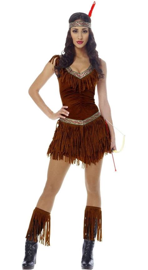 women s sexy brown native american costume womens indian costume